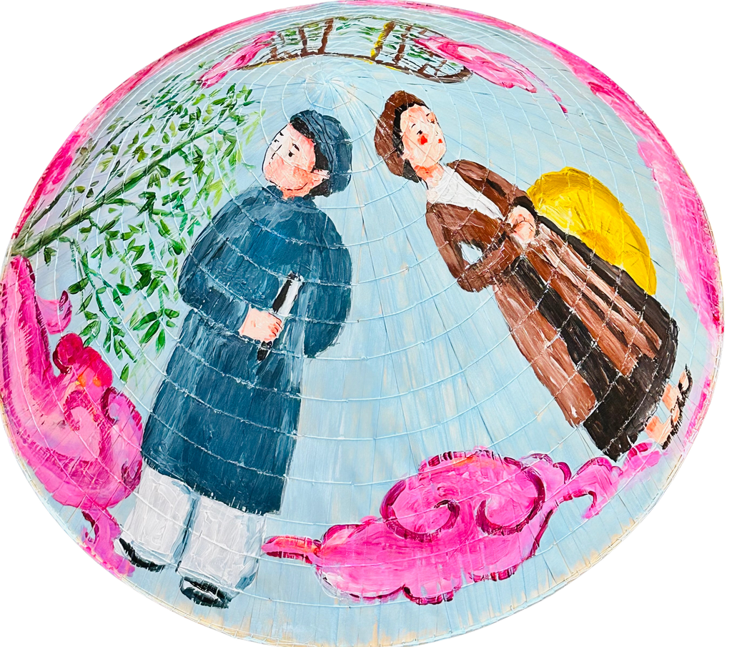 Hand-painted Vietnamese conical hat - Blind Box